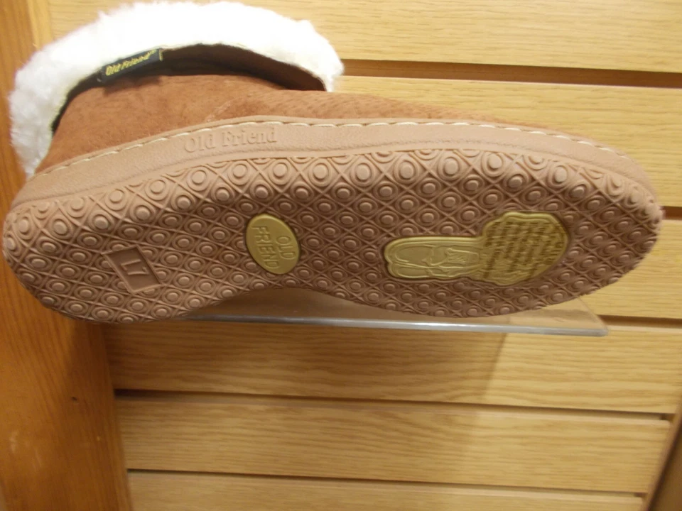 ZAPATILLA BOTÍN ANCHO MUJER OLD FRIEND TALLAS 6 A 12 MARRÓN CUELLO ENROLLABLE Foto 4 de 4