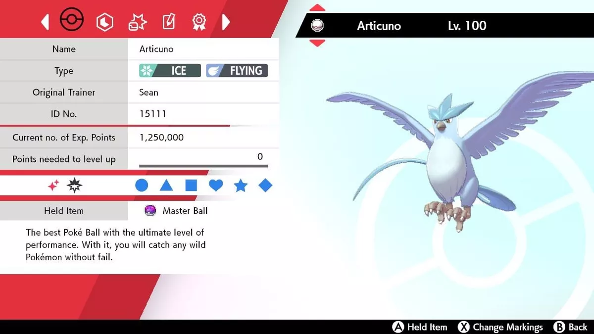 Shiny Legendary Kanto Birds for Pokemon Sword and Shield + 3 Masterballs