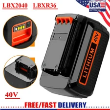 40V LBXR36 4.0Ah Replace for Black and Decker Lithium Battery LBXR2036 LBX2040