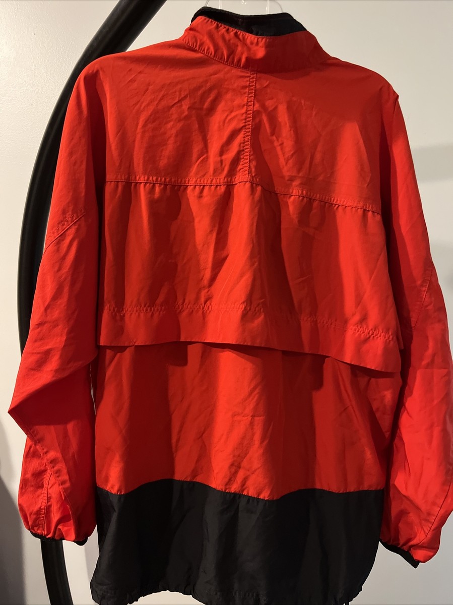 NIKE NME 920220 KL4 Vintage Jacket Nylon Red Black Size L Made in