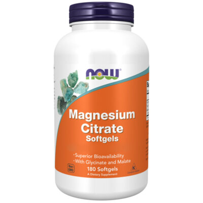 Now Foods, Magnesium Citrate, 180 Weichkapseln - Blitzversand