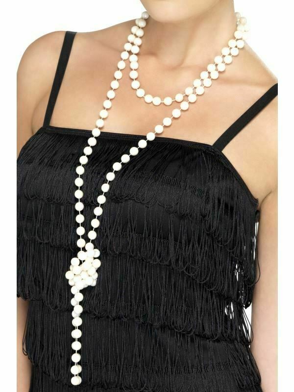 1920s Gangster Ladies Flapper Cosplay Fancy Dress 20s Moll Pearl