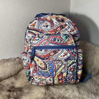 NWT Vera Bradley Small Backpack - Beautiful Harbor Paisley Print