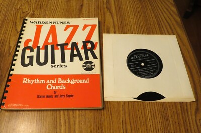 Warren Nune's Jazz Guitar Series. Rhythm & Background Chords. 1973 w/Record.