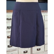 NWT New 90 Anthropologie Maeve Navy Blue Knit Mini Skirt Medium M