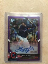 2018 Bo Naylor Chrome Purple Autograph Rookie Card 186/250