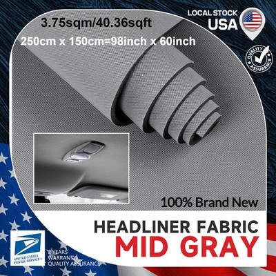 Flat Knit Headliner Fabric Backed Auto Roof Ceiling Cab Replacement Repair