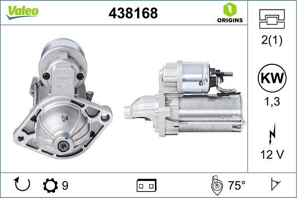 Anlasser Motorino 438168 Valeo FüR Fiat Punto Panda Lancia 1.3 MJT-image