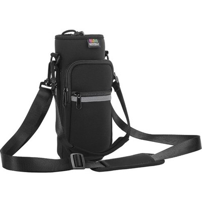 Schwarze Wasserflaschen-Halterung, 750ml Pouch, Verstellbare Schulter Hand Strap