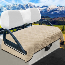 Golf Cart Seat Covers for 2  4 Passenger Carts, Thick Short Plush with Non-Slip