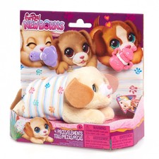 furReal Newborns Puppy Interactive Pet, Small Plush Puppy with Sounds and Motion