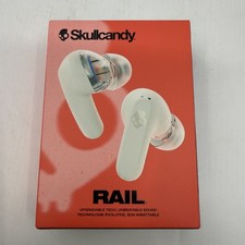 Skullcandy Rail True-Wireless Earbuds Bone Orange Glow S2RLW-Q751