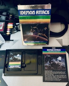 INTELLIVISION 2 IMAGIC GAME LOT,ATLANTIS BOX /CART & MANUAL & DEMON ATTACK  SAME
