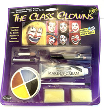 Vintage Fun World The Class Clowns Halloween Face Paint Makeup Kit NEW Sealed