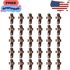 30-Pack Wooden Cross Fidget, Handmade Pocket Wood Crosses, Cross My Heart