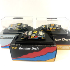 Lot Of 3 Diecast Miller Genuine Draft Rusty Wallace Penske Limited Edition 1:64