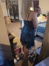 Green Floral Dress Women Size 5