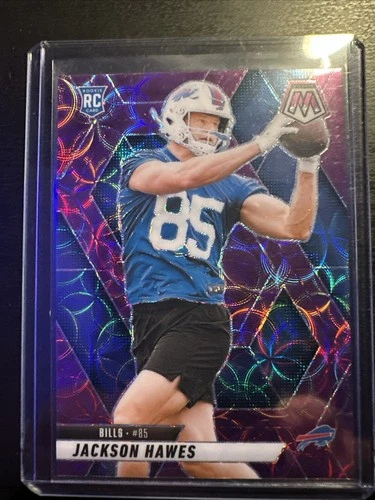 2025 Panini Mosaic - Rookies Jackson Hawes #334 Reactive Purple Mosaic Prizm...