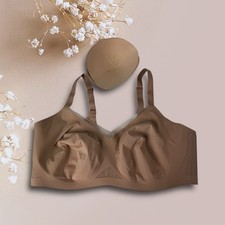 Honeylove Bra Crossover Liftwear Nude Wireless Padded Cups Size 2x or 42 C / D