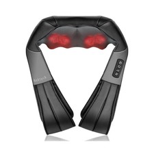 Nekteck Shiatsu Neck Massager for Pain Relief Deep Tissue with Heat, 3D Knead...