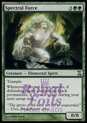 Spectral Force 2x FOIL TSP MTG Time Spiral Rare MINT + VF green