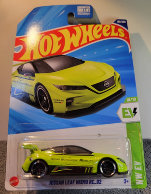 2025 Hot Wheels NISSAN LEAF NISMO RC_02 HW EV Green Treasure