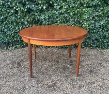 VINTAGE G PLAN ROUND TEAK DINING TABLE