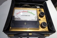 Vintage Science  Mechanics Photometer Light Meter w/ 2 sensors, Case, for parts