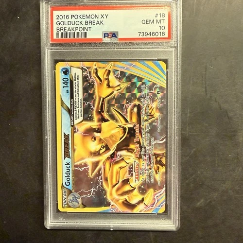 Golduck Break 18/122 Pokemon XY Breakpoint PSA 10 LOW POP 38 GEM MINT #18 RARE