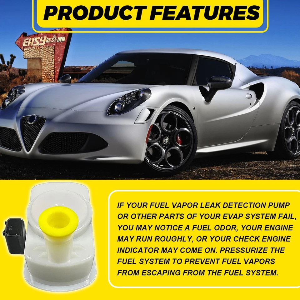 Bomba de detecção de vazamento de vapor de combustível 4861959AA compatível com 18-19 Ram ProMaster 1500 2500 3500 - Imagem 4 de 4