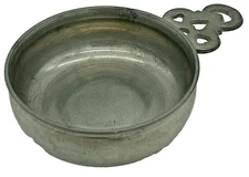 Stieff Colonial Williamsburg Pewter Porringer Bowl CW 16-14 Rare Smaller Size