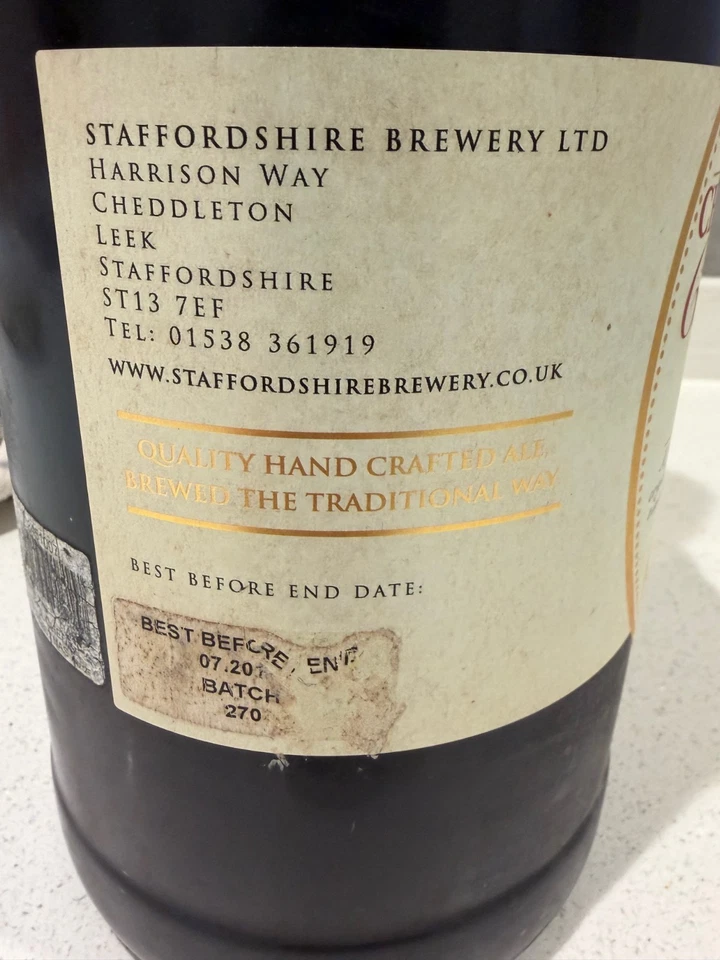 Empty Giant Cheddleton Brewery Christmas Ale Bottle. 3 litre Flip Top, 49cm - Image 3 of 4