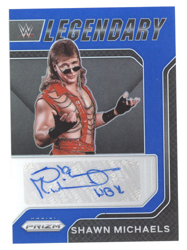Shawn Michaels #LS-SMC 2022 Panini Prizm WWE Legendary Signatures card