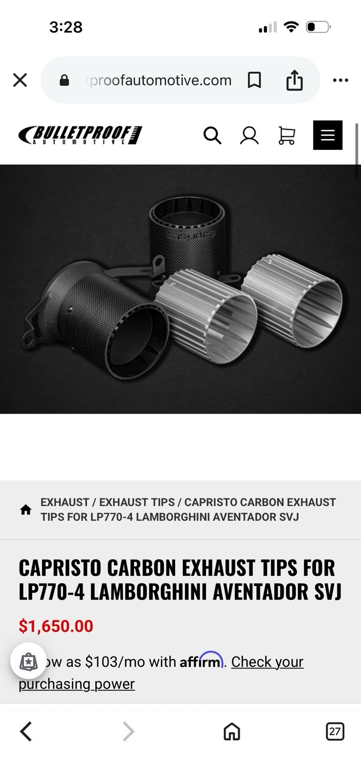 Capristo Lamborghini SVJ catback Exhaust