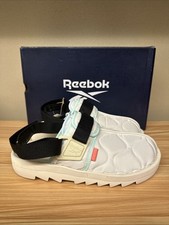 Reebok Beatnik Jacket Liner GW8323 Mens White Canvas Slides Sandals Size 8