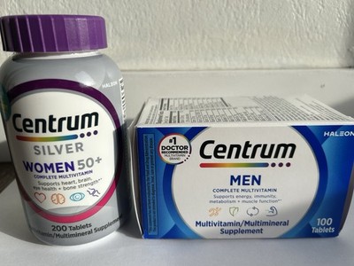 Centrum Women & Men s Multivitamins Brand New, Unopened, Lot Of 2