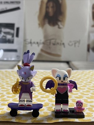 BLAZE THE CAT ROUGE BAT SONIC THE HEDGEHOG LEGO MINIFIG sega rush rivals racer