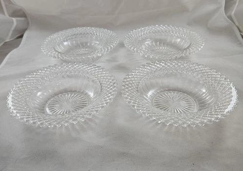 Set of 4 Anchor Hocking Miss America Depression Glass 6 1/4" CEREAL BOWLS