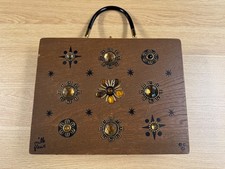 Vintage Enid Collins Of Texas Mille Fleur 1962 The Original Box Bag With Mirror