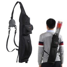 TOPARCHERY Archery Back Canvas Arrow Quiver Arrow Holder Shoulder Hanged Targ...