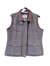 Joules Fieldmore Tweed Vest Gillet UK18 US14 Rare Find