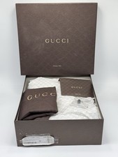 Gucci Sand Pelle S. Cuoio Kid Scamosciato Kid Nero Heels web Size 38 w/ Receipt