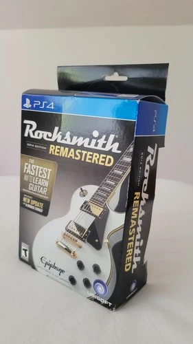 Rocksmith Remastered PS4 2014 Ed Guitar Game Ubisoft Disc WITH Real Tone Cable