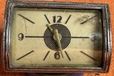 Automobile Clock Vintage 1940 Lincoln Zephyr Dash Mount Geo W Borg Old Auto Part