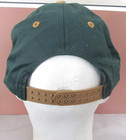Vintage University of Kansas Jayhawks SNAPBACK Hat Cap Men Green Tan Suede Bill — photo 4
