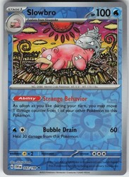 Slowbro 043/198 Reverse Holo Rare Scarlet & Violet Base Set