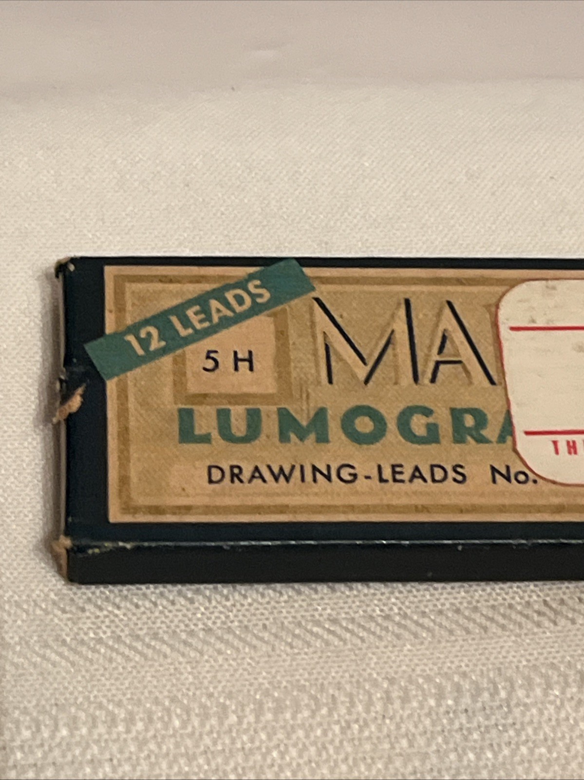 Rare Vintage J. S. Staedtler Mars Lumograph Drawing Leads No 1904 5H New