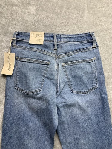 Universal Thread High Rise Slim Straight Vtg Stretch Jeans Sz 00/24L NWT (W661) - Picture 7 of 10