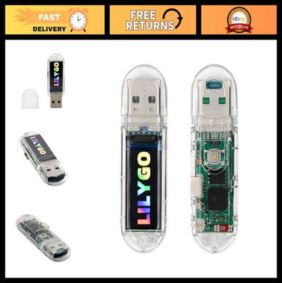 ESP32-S3 Development Board with 0.96'' LCD Screen, TF Card Slot, T-Dongle Design