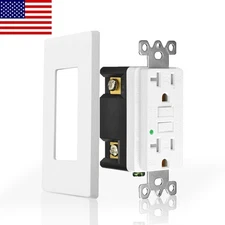 20Amp Tamper-Resistant GFCI Safety Receptacle Outlet Weather Resistant UL Listed